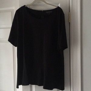 Asymmetrical eloquii peplum top